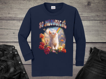 Meowgical Kitten Youth Long Sleeve Tee