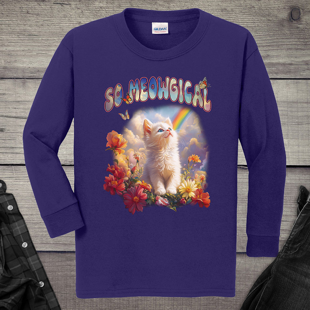 Meowgical Kitten Youth Long Sleeve Tee
