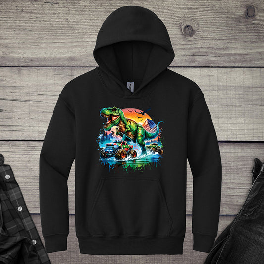 Dinosaur Trucks Youth Hoodie