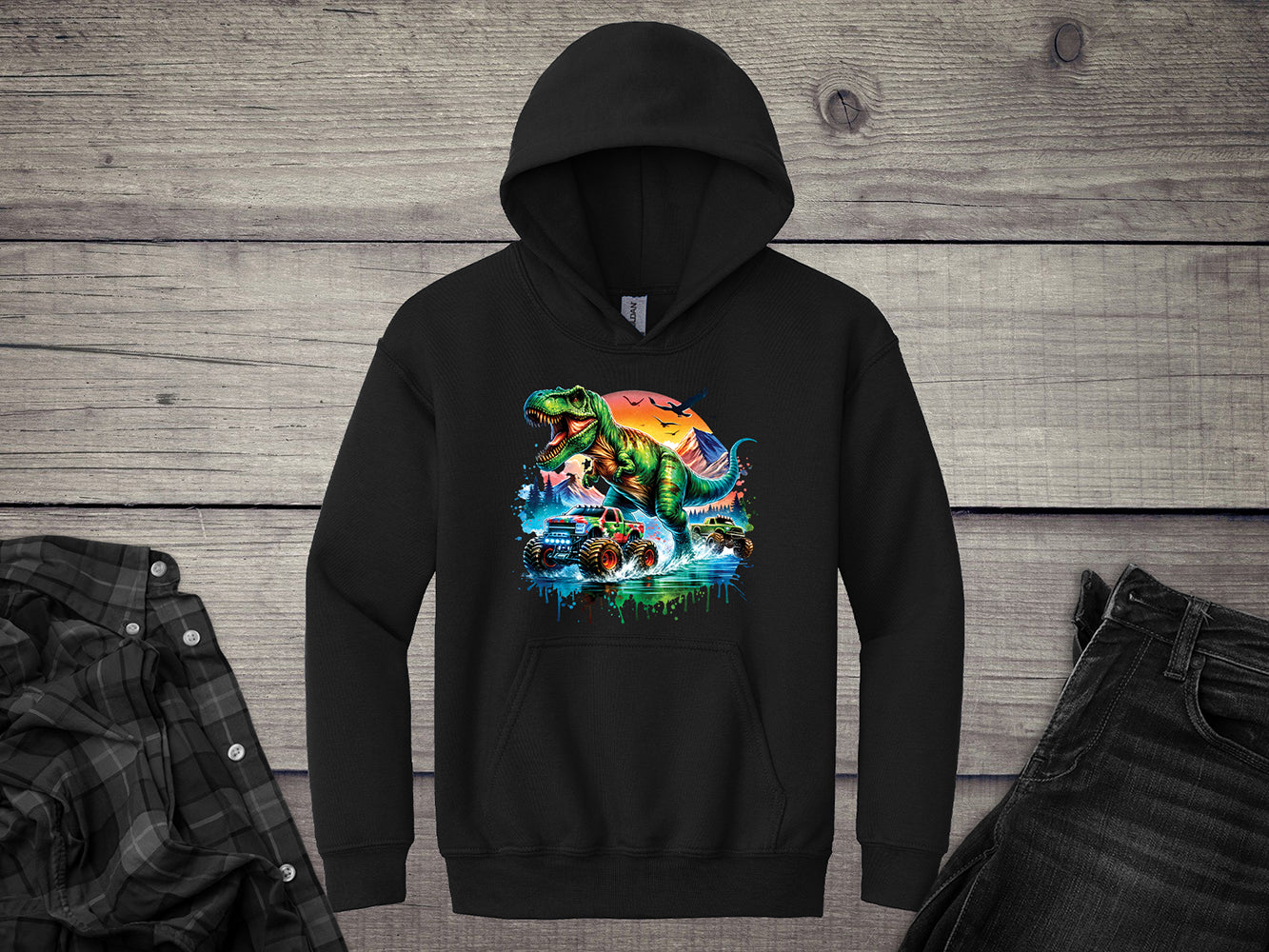 Dinosaur Trucks Youth Hoodie