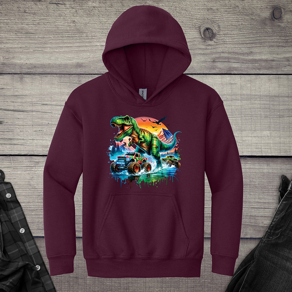 Dinosaur Trucks Youth Hoodie