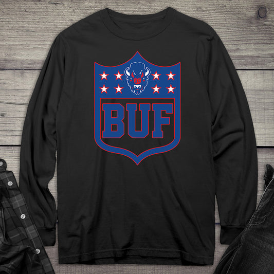 Buffalo Shield Long Sleeve Tee