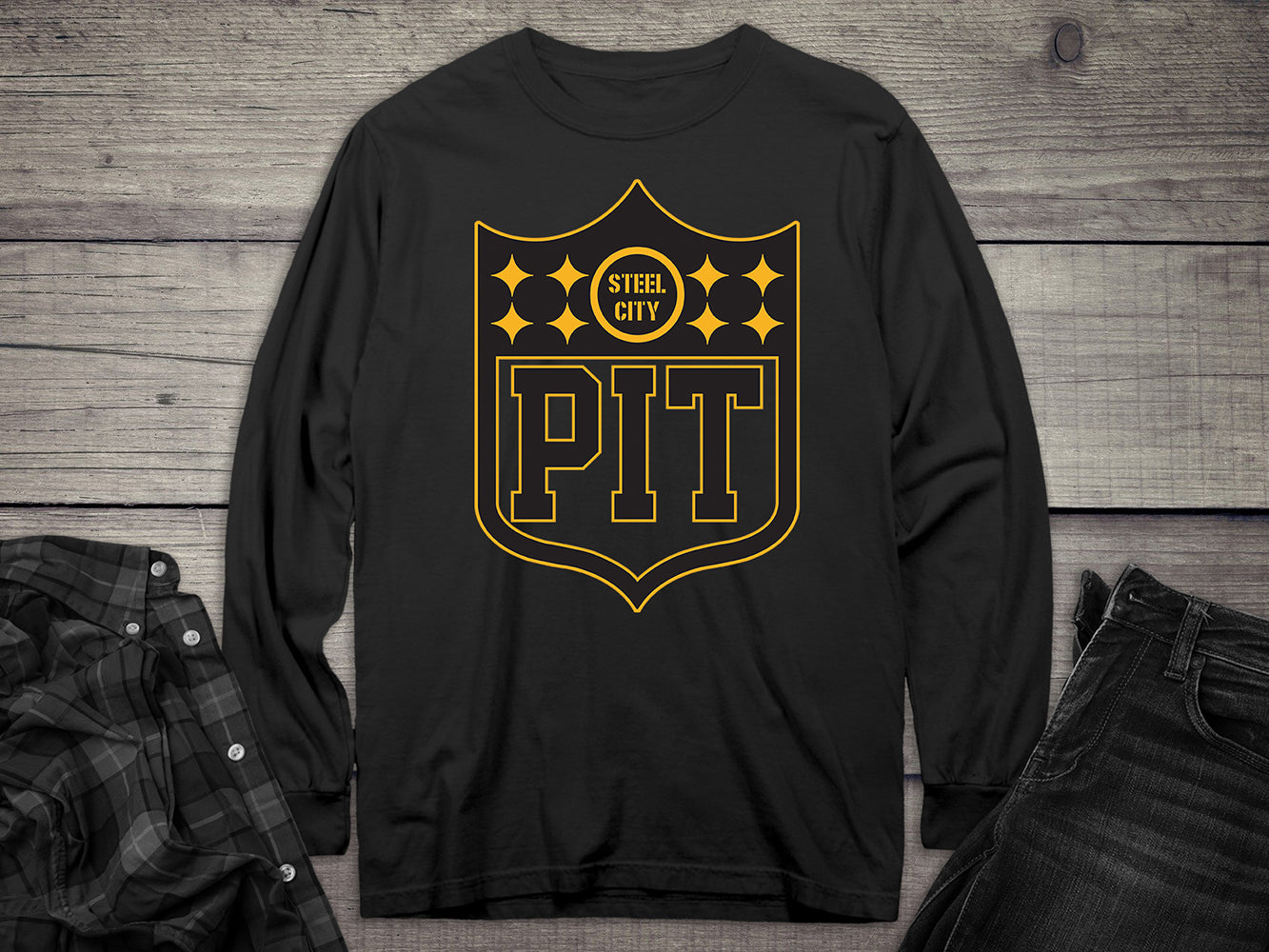 Pittsburgh Shield Long Sleeve Tee