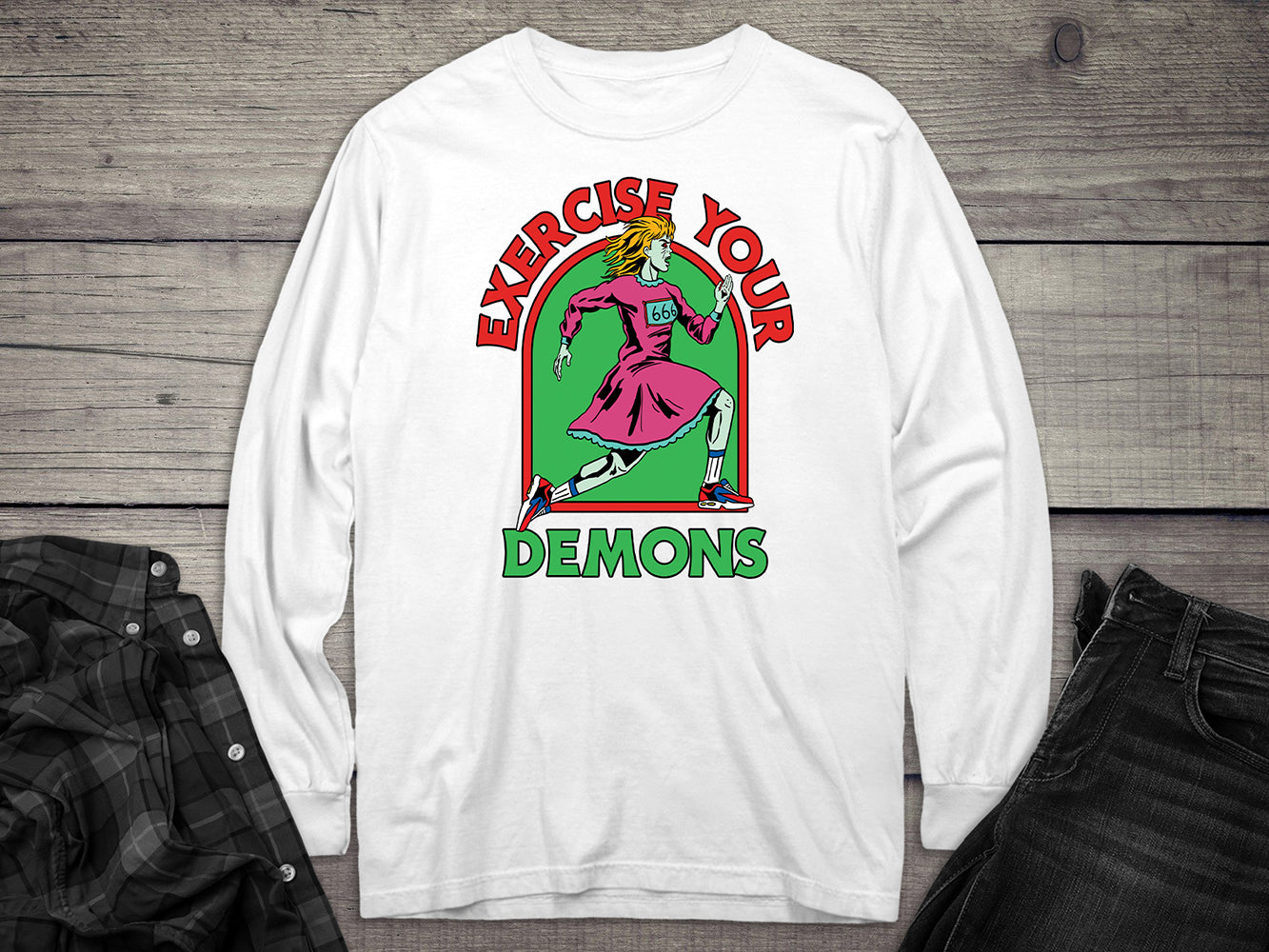 Exercise Your Demons Long Sleeve Tee