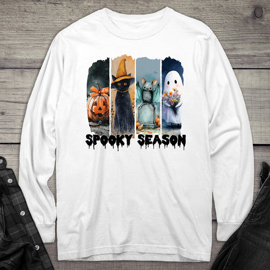 Spooky Season Quad Long Sleeve Tee