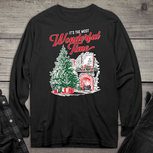 Most Wonderful Time Tree Long Sleeve Tee
