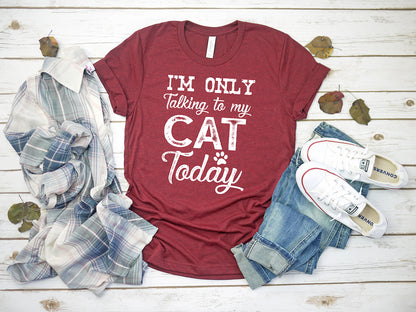 I'm Only Talking To My Cat T-Shirt