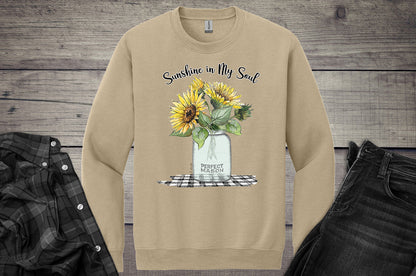 Best Days Sunflowers Crewneck Sweatshirt