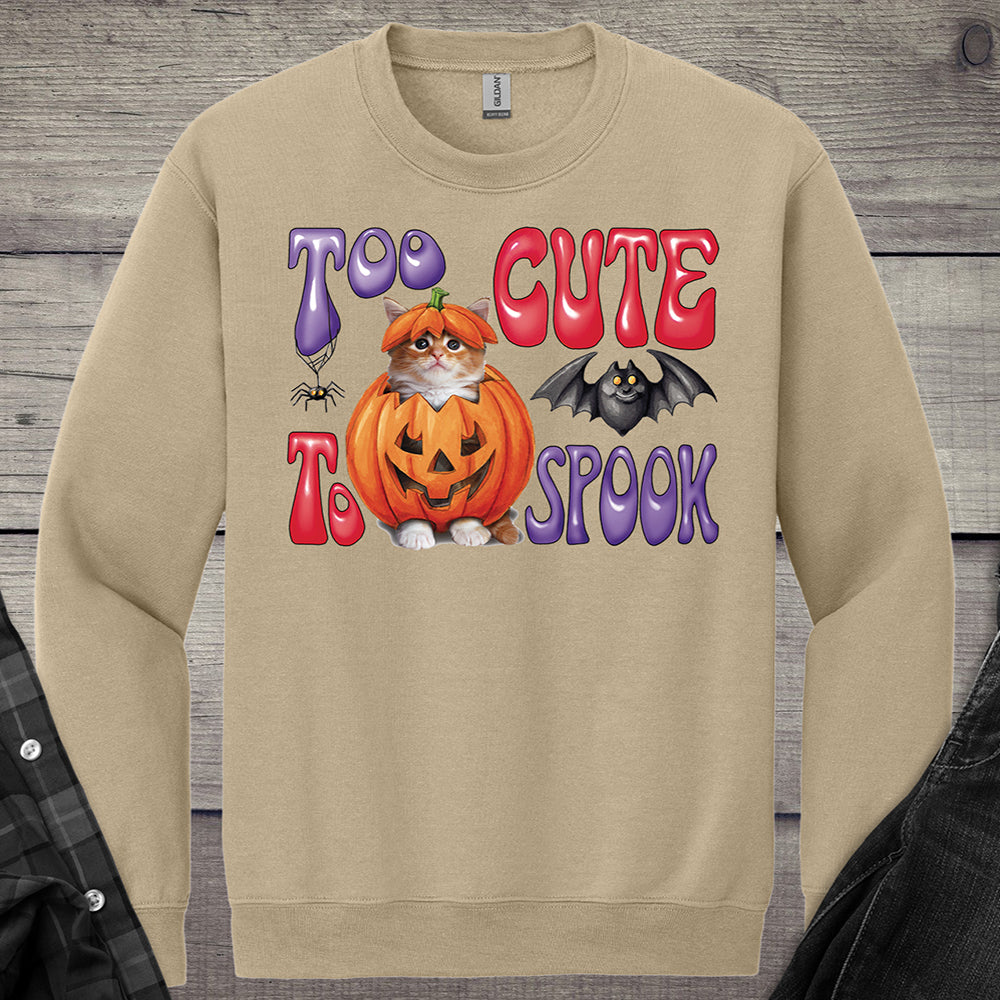 Too Cute To Spook Crewneck Sweatshirt