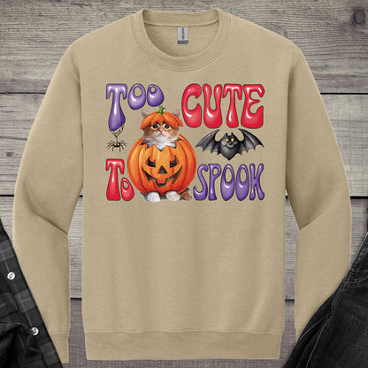 Too Cute To Spook Crewneck Sweatshirt