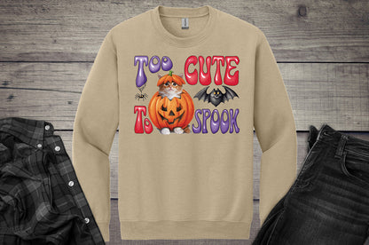 Too Cute To Spook Crewneck Sweatshirt