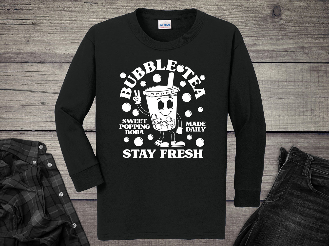 Bubble Tea Youth Long Sleeve Tee