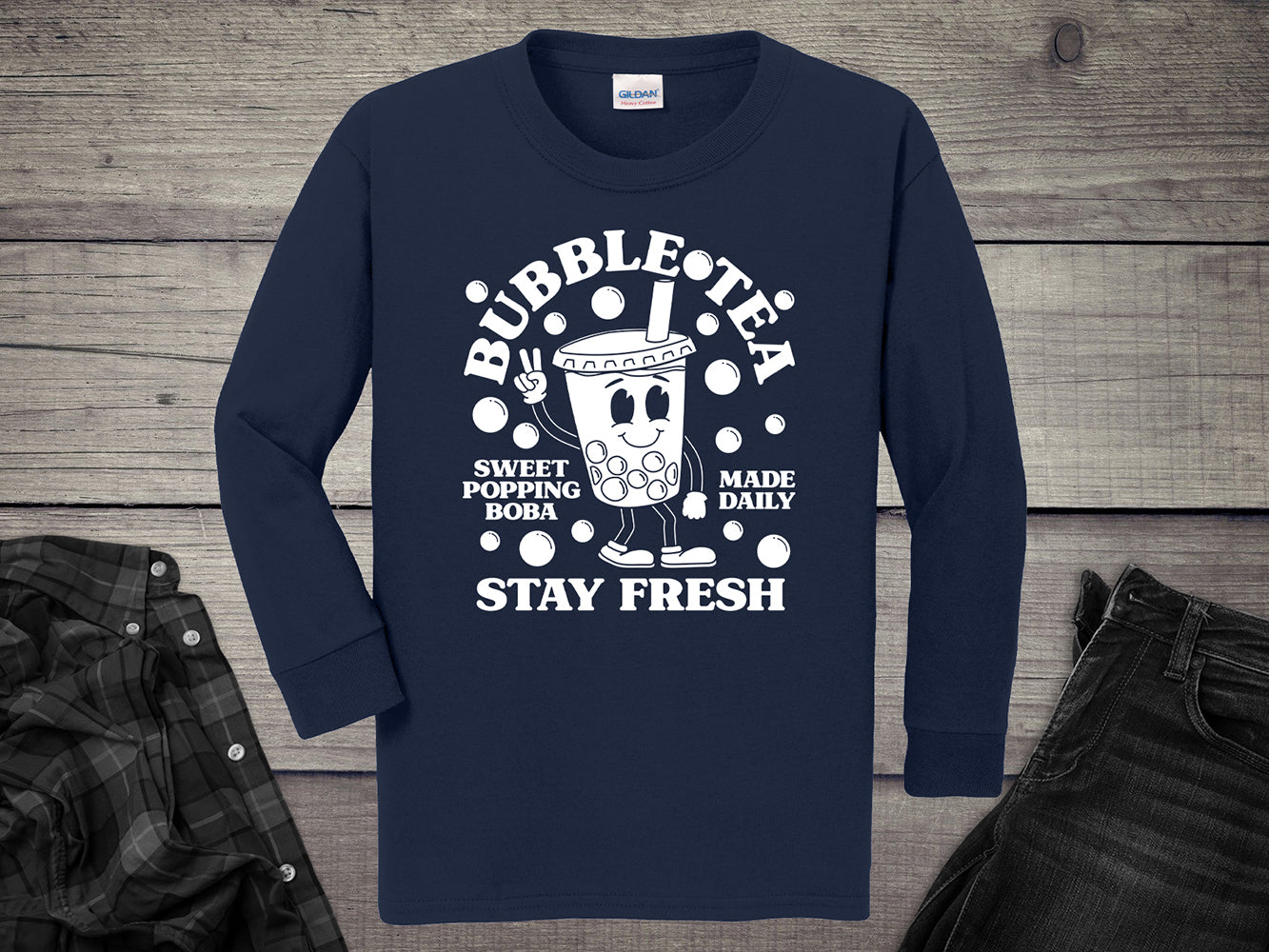 Bubble Tea Youth Long Sleeve Tee