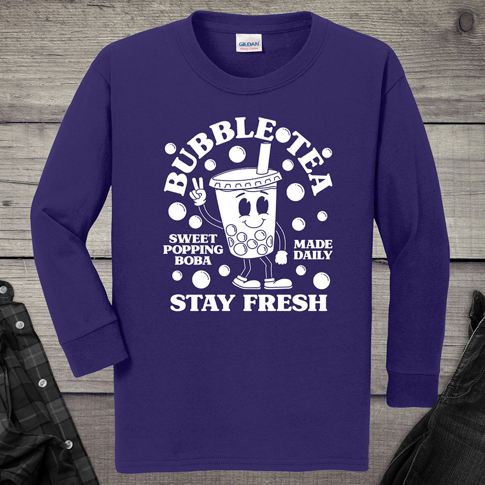 Bubble Tea Youth Long Sleeve Tee
