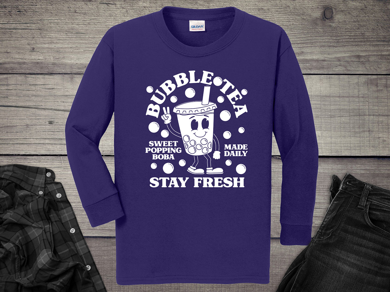 Bubble Tea Youth Long Sleeve Tee