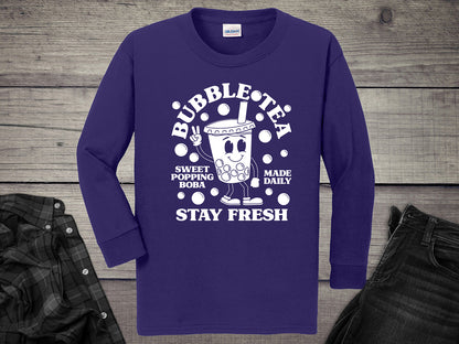 Bubble Tea Youth Long Sleeve Tee