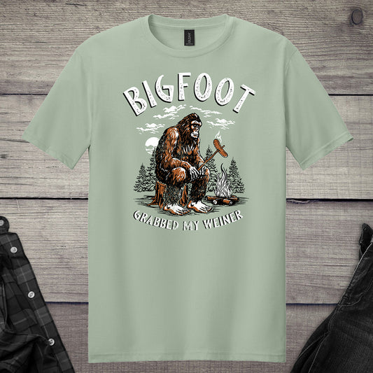 Bigfoot Grabbed My Weiner T-Shirt