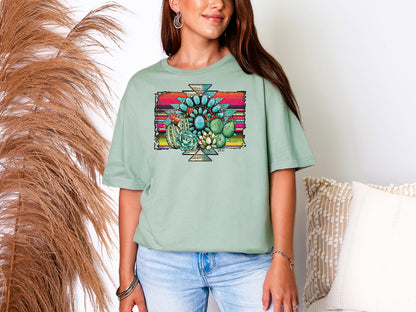Aztec Cactus T-Shirt