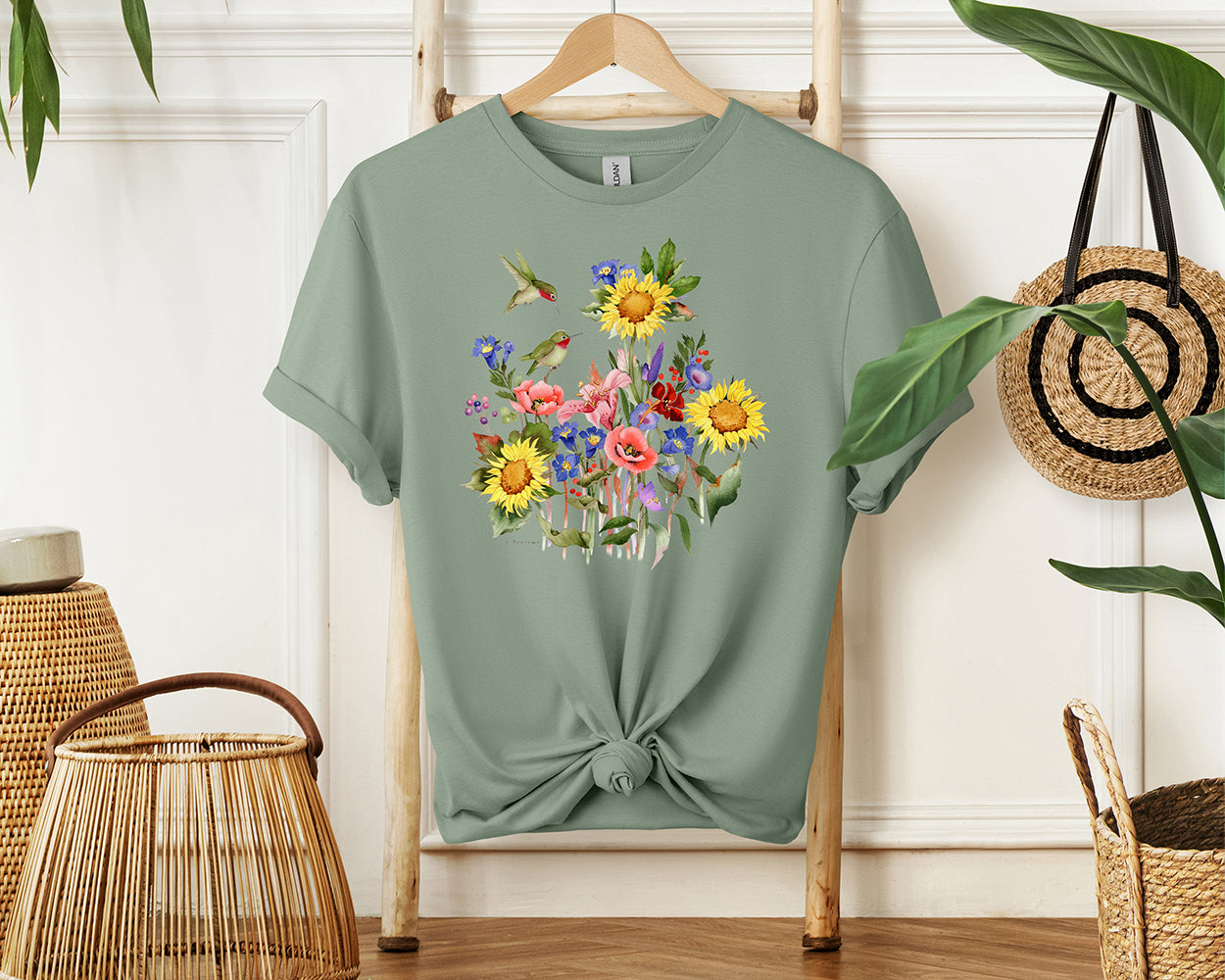 Sunflowers & Hummers T-Shirt