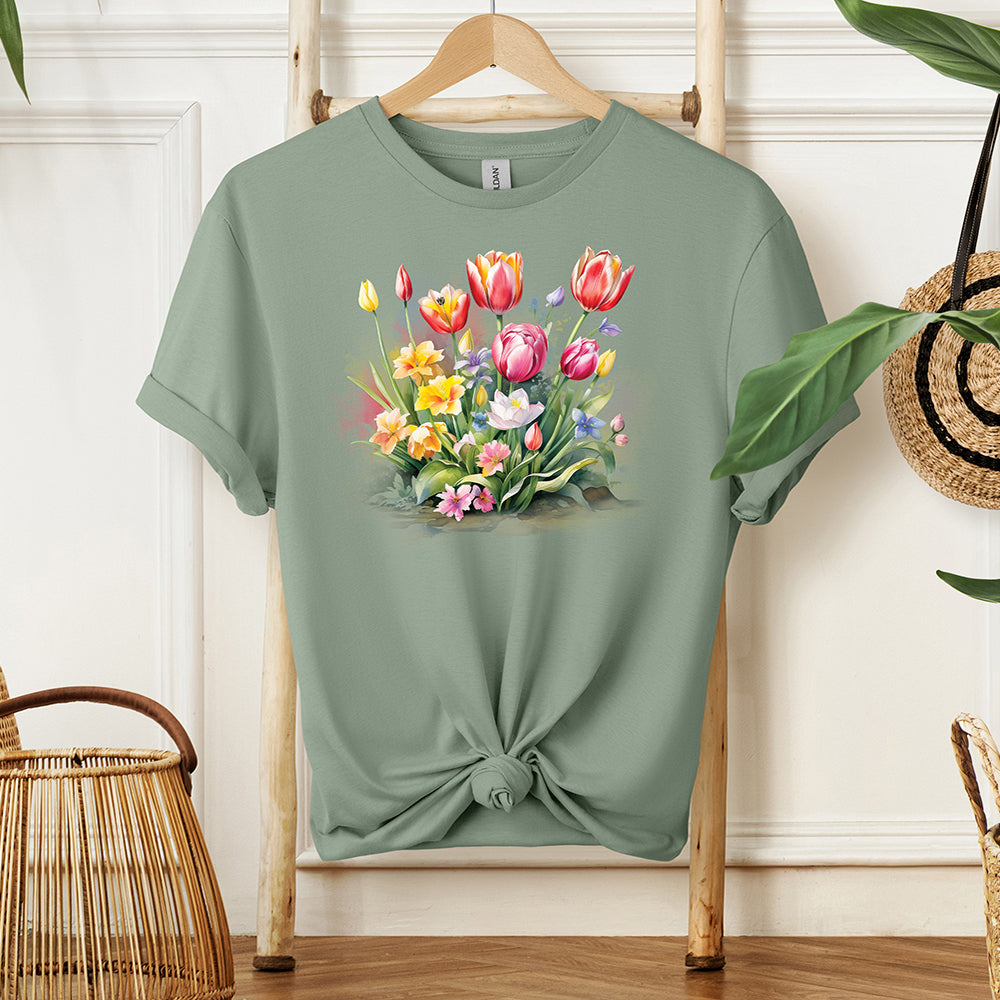 Tulips Watercolor T-Shirt