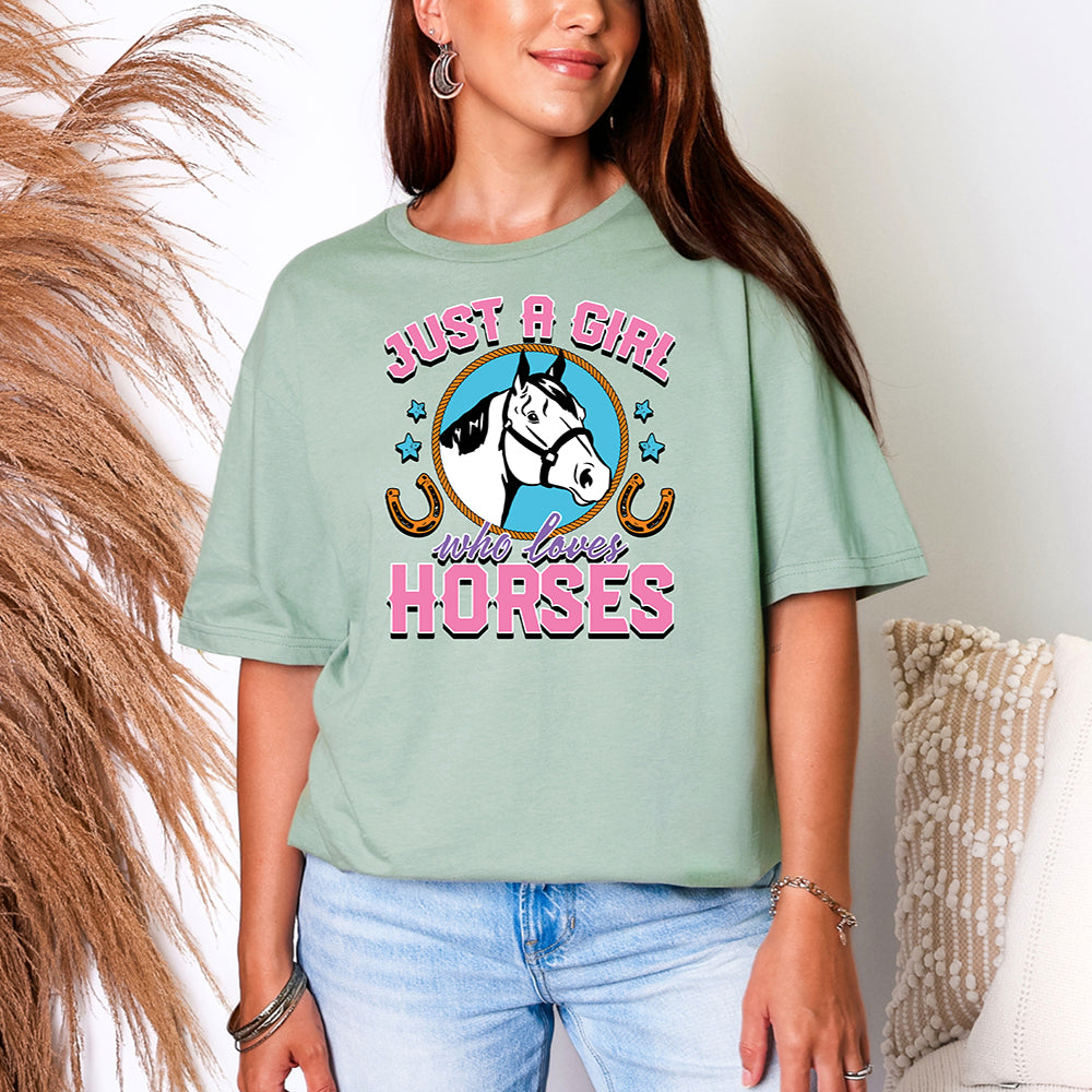 Just A Girl Who Loves Horses T-Shirt