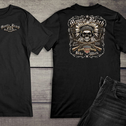 Myrtle Beach Chief Skull T-Shirt
