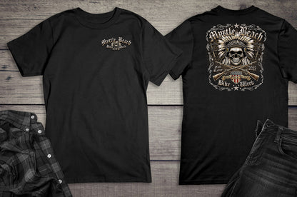 Myrtle Beach Chief Skull T-Shirt