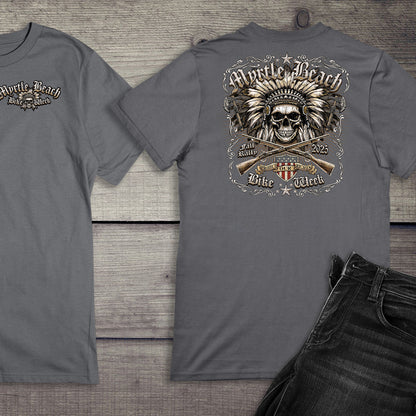 Myrtle Beach Chief Skull T-Shirt