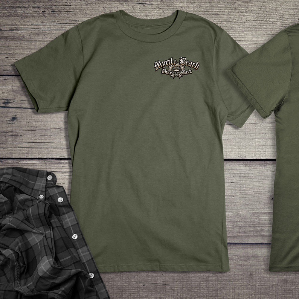 Myrtle Beach Chief Skull T-Shirt