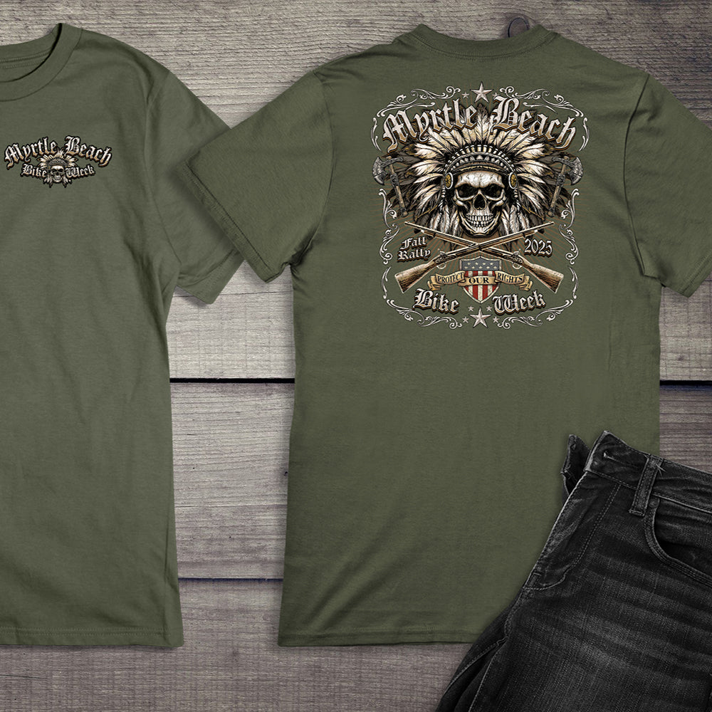 Myrtle Beach Chief Skull T-Shirt