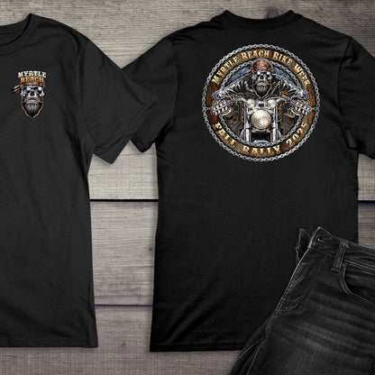 Myrtle Beach Skull Biker T-Shirt