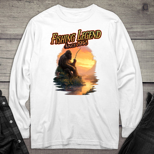 Bigfoot Fishing Legend Long Sleeve Tee