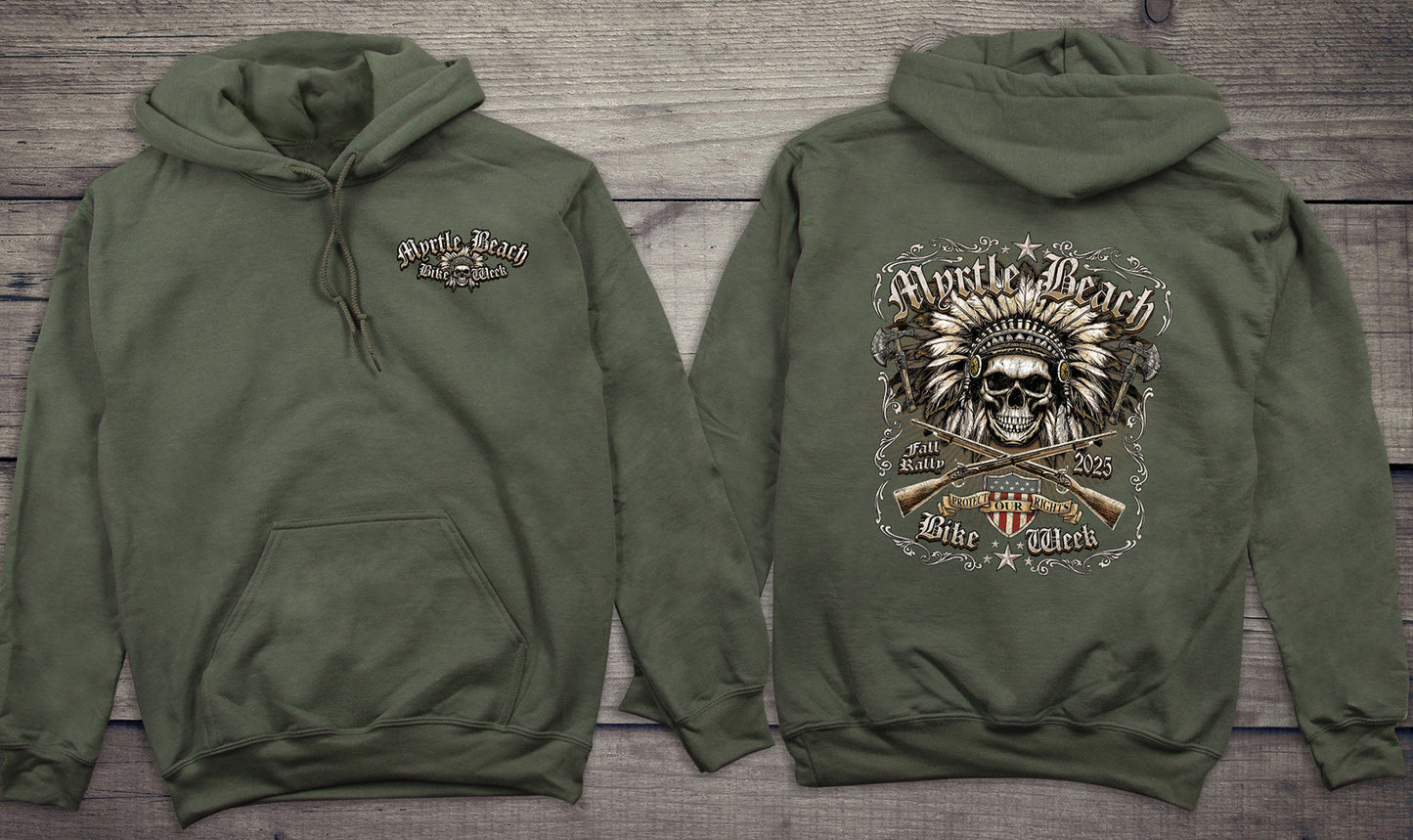 Myrtle Beach Chief Skull Hoodie