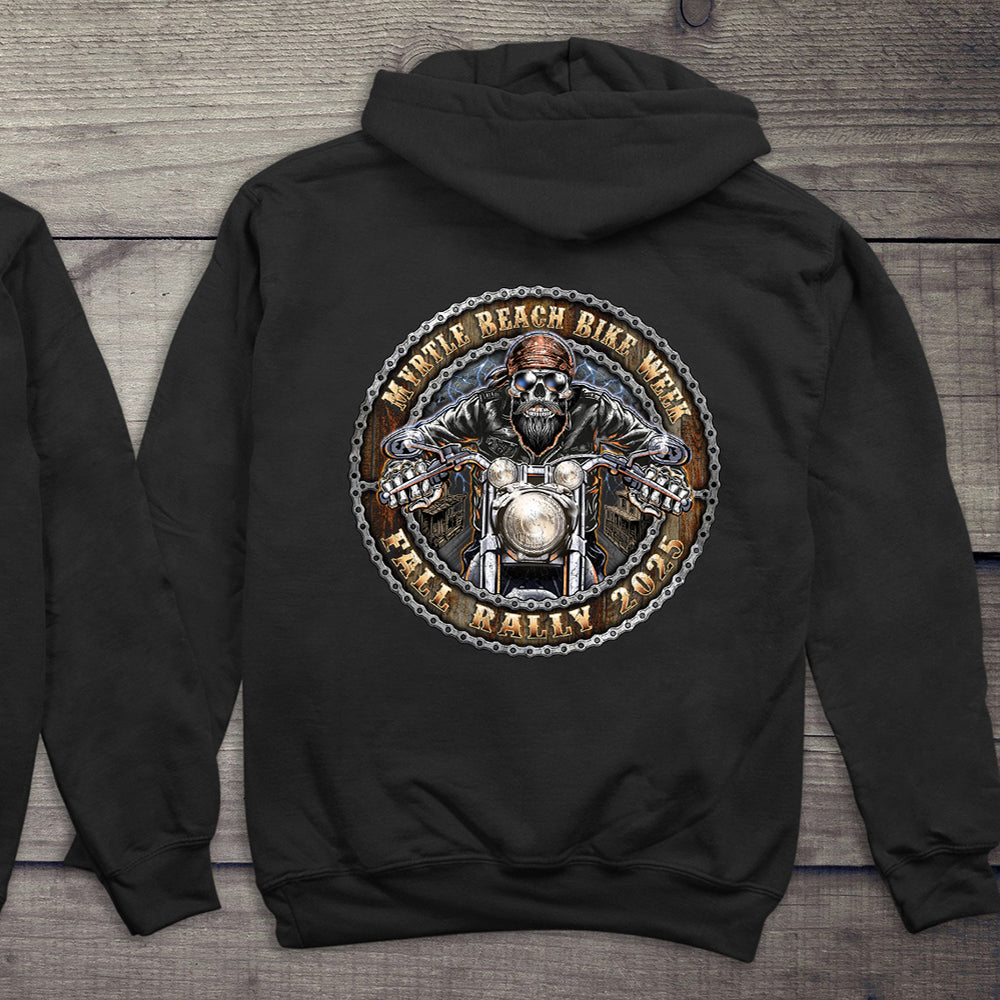 Myrtle Beach Skull Biker Hoodie