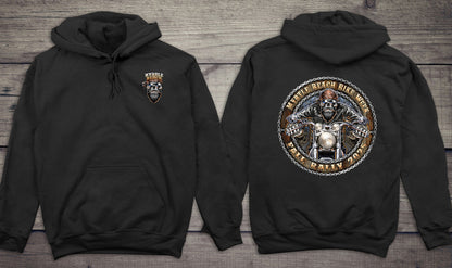 Myrtle Beach Skull Biker Hoodie