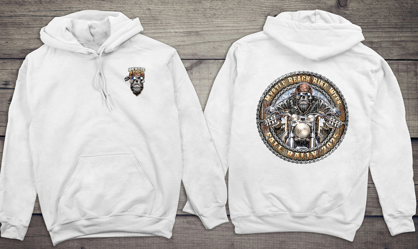 Myrtle Beach Skull Biker Hoodie