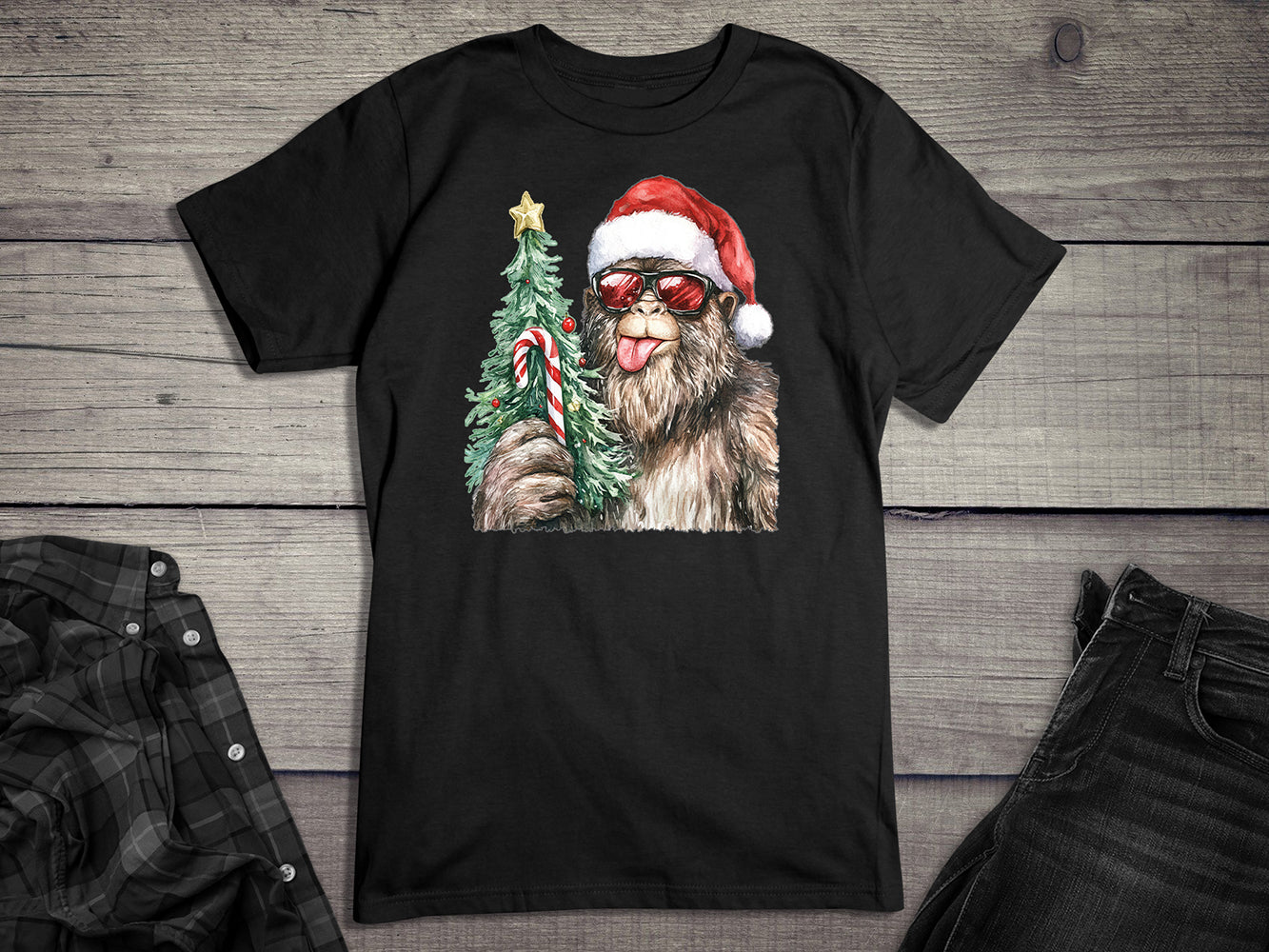 Bigfoot Christmas T-Shirt