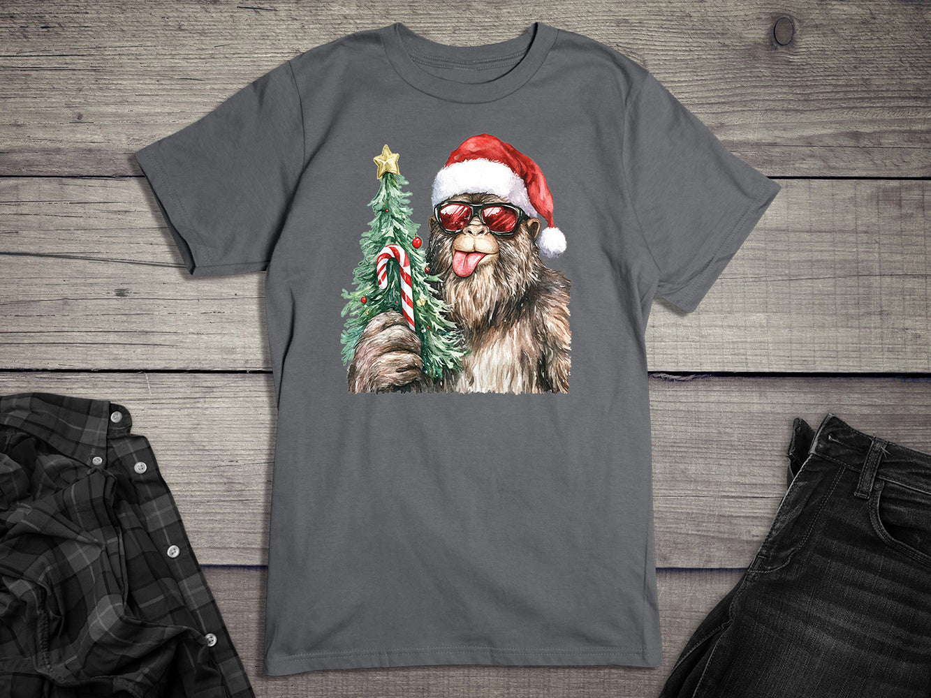 Bigfoot Christmas T-Shirt
