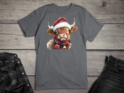 Christmas Highland Cow T-Shirt