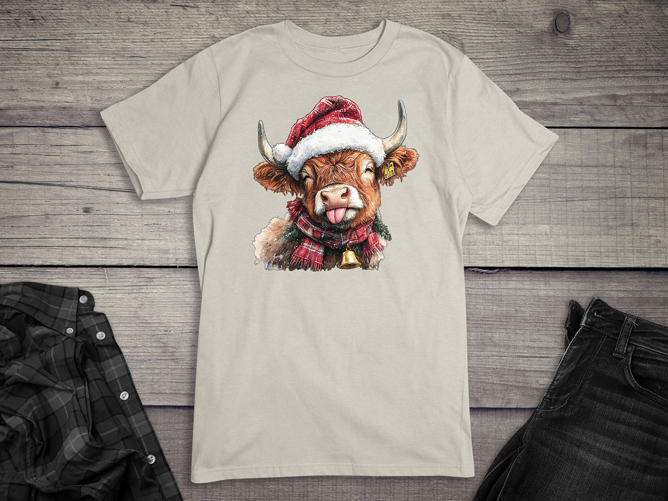 Christmas Highland Cow T-Shirt