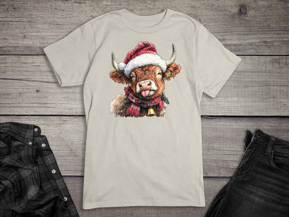 Christmas Highland Cow T-Shirt