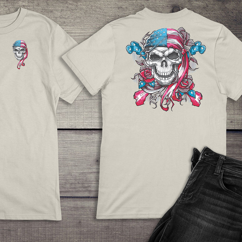 American Skull Bandana T-Shirt