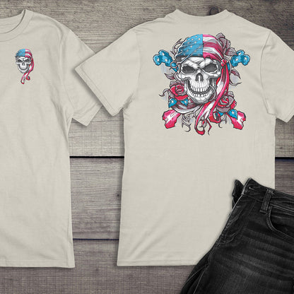 American Skull Bandana T-Shirt