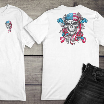 American Skull Bandana T-Shirt