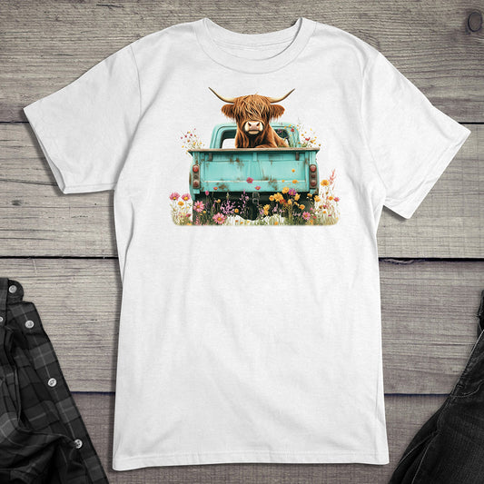 Highland Cow Truck T-Shirt
