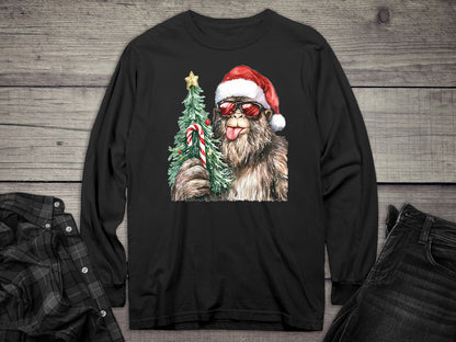 Bigfoot Christmas Long Sleeve Tee