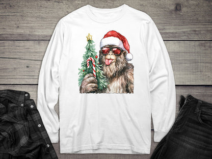 Bigfoot Christmas Long Sleeve Tee