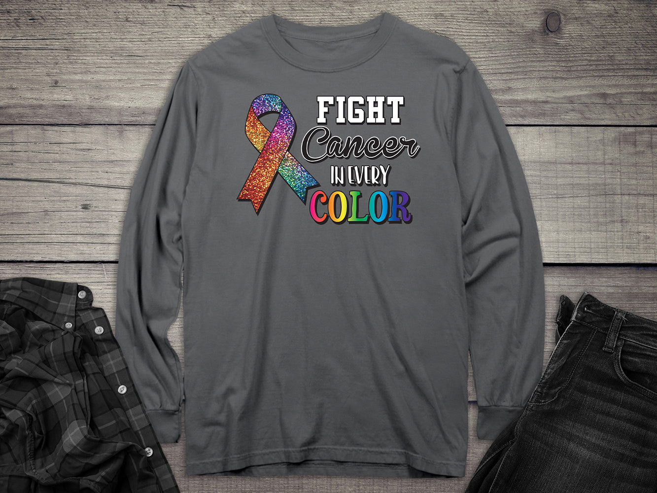 Fight Cancer Long Sleeve Tee