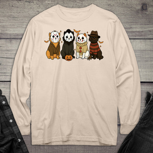 Horror Cats Long Sleeve Tee