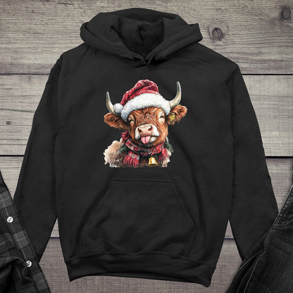 Christmas Highland Cow Hoodie